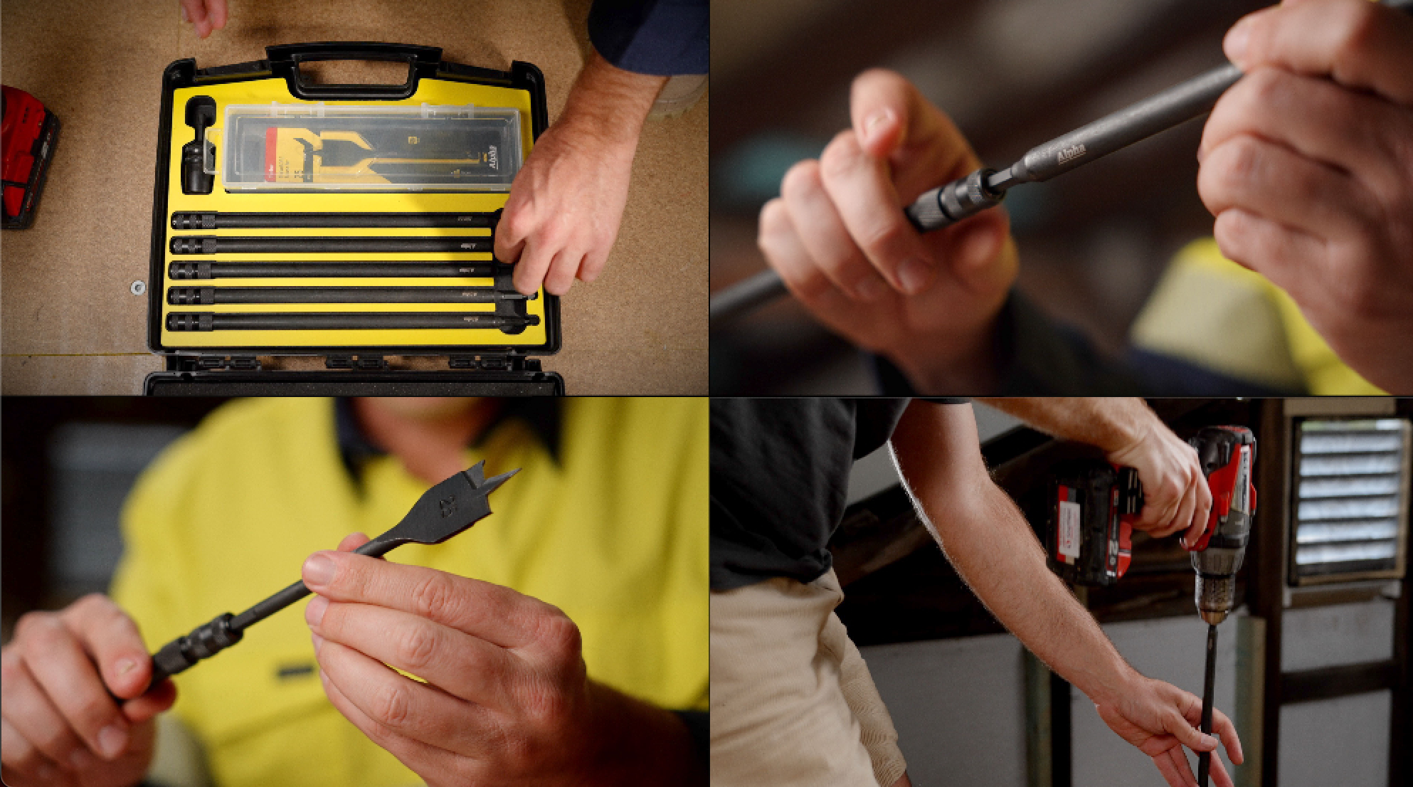 Get extreme reach with the Electrician’s Pro Lock Extension kit
